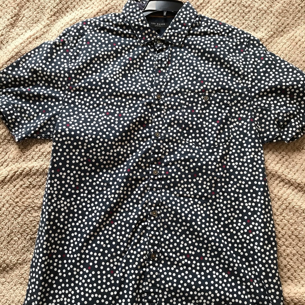 Ted Baker Short Sleeve Polka Dot Shirt
